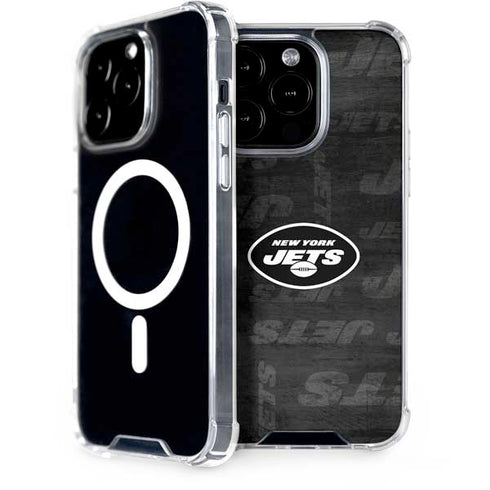 NFL New York Jets Black & White iPhone 13 Pro MagSafe Case