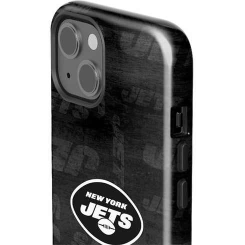 NFL New York Jets Black & White iPhone 15 Plus Impact Case