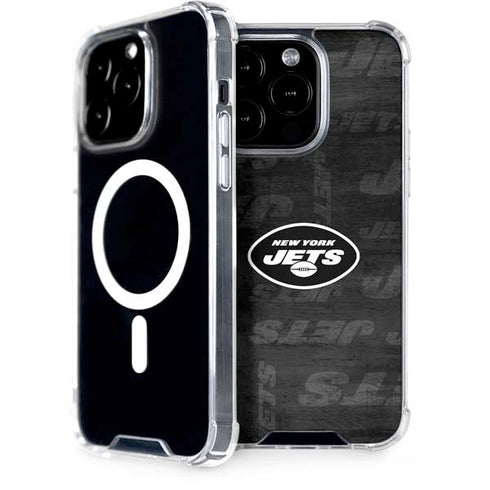 NFL New York Jets Black & White iPhone 14 Pro MagSafe Case