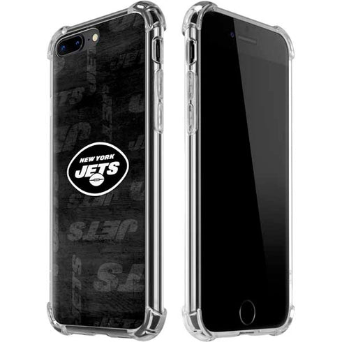 NFL New York Jets Black & White iPhone 7/8 Plus Clear Case