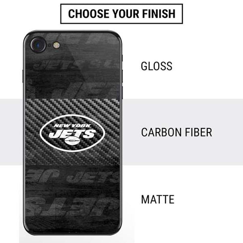 NFL New York Jets Black & White iPhone SE (2nd & 3rd Gen) Skin