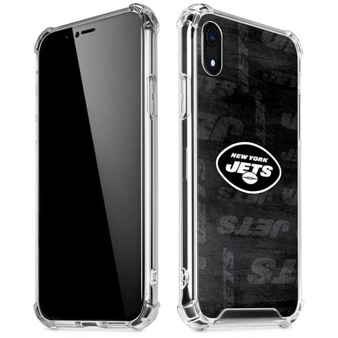 NFL New York Jets Black & White iPhone XR Clear Case