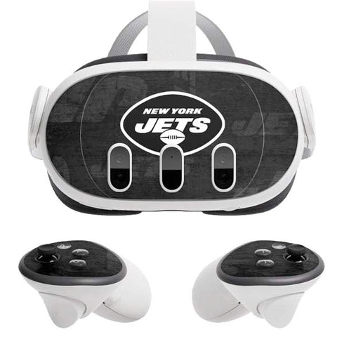 NFL New York Jets Black & White Meta Quest 3 Skin