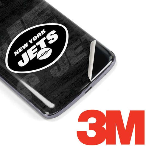NFL New York Jets Black & White Moto E5 Plus Skin