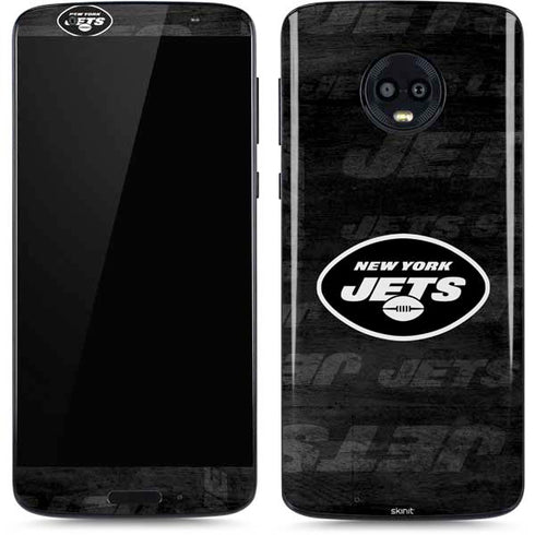 NFL New York Jets Black & White Moto G6 Skin