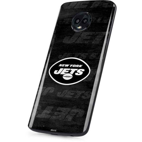 NFL New York Jets Black & White Moto G6 Skin