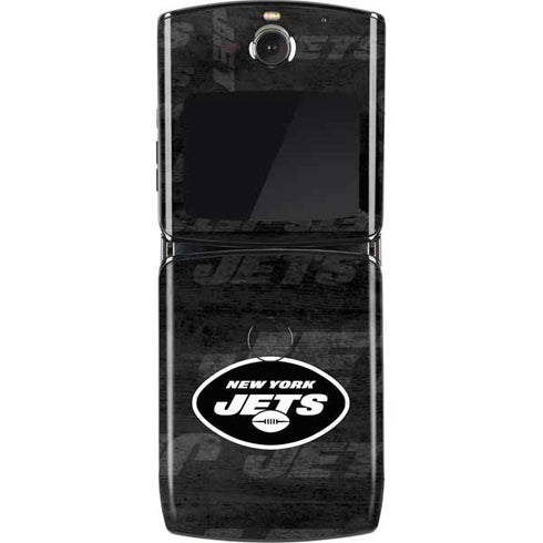 NFL New York Jets Black & White Motorola RAZR Skin