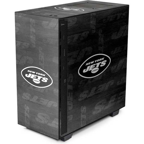 NFL New York Jets Black & White NZXT H510 Compact ATX Mid-Tower Case Skin