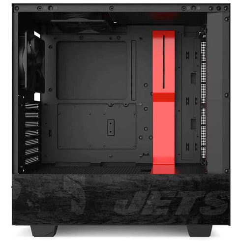 NFL New York Jets Black & White NZXT H510 Compact ATX Mid-Tower Case Skin