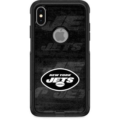 NFL New York Jets Black & White Otterbox Commuter iPhone Skin