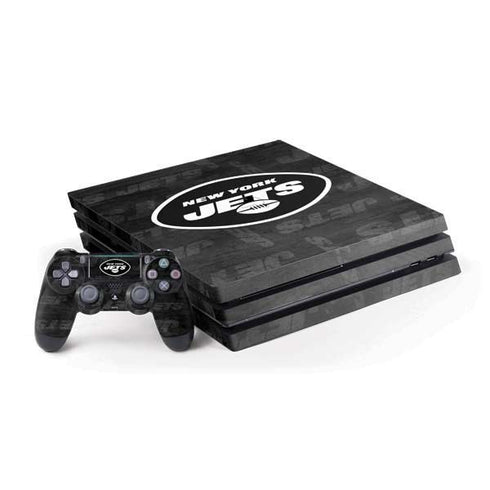 NFL New York Jets Black & White PS4 Pro Bundle Skin