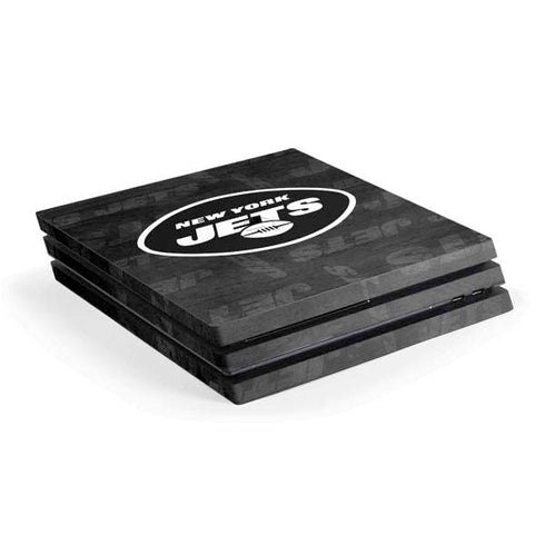 NFL New York Jets Black & White PS4 Pro Console Skin