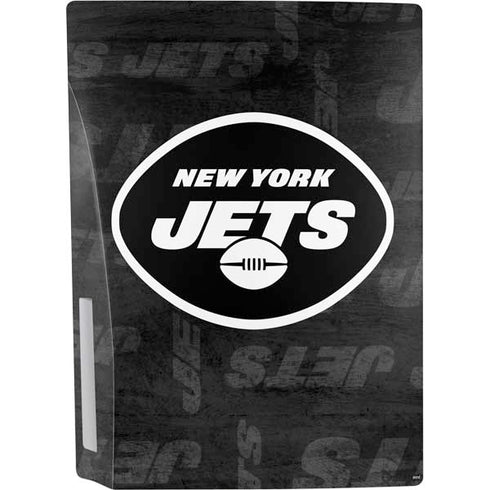 NFL New York Jets Black & White PS5 Console Skin