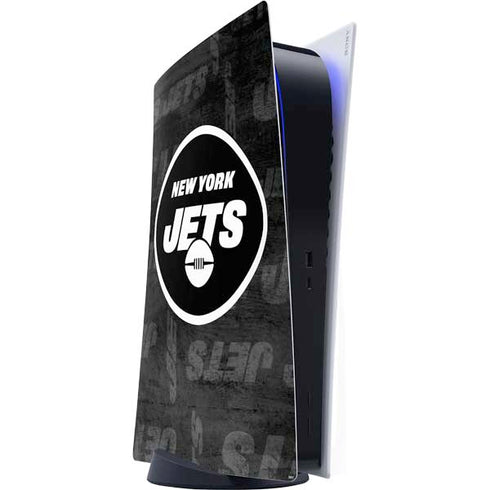 NFL New York Jets Black & White PS5 Digital Edition Console Skin