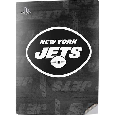 NFL New York Jets Black & White PS5 Digital Edition Console Skin