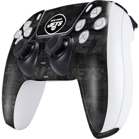 NFL New York Jets Black & White PS5 Controller Skin