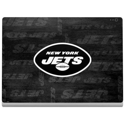NFL New York Jets Black & White Surface Book 2 13.5in Skin