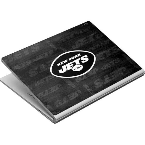 NFL New York Jets Black & White Surface Book Skin