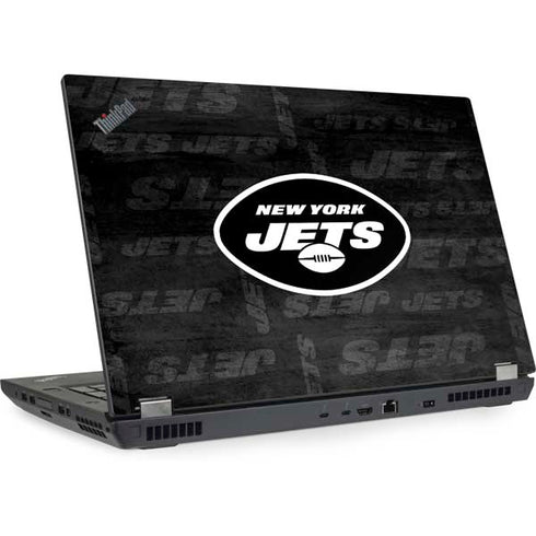 NFL New York Jets Black & White Lenovo ThinkPad Skin