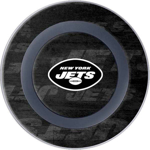 NFL New York Jets Black & White Wireless Charger Skin