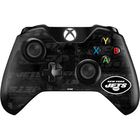 NFL New York Jets Black & White Xbox One Controller Skin