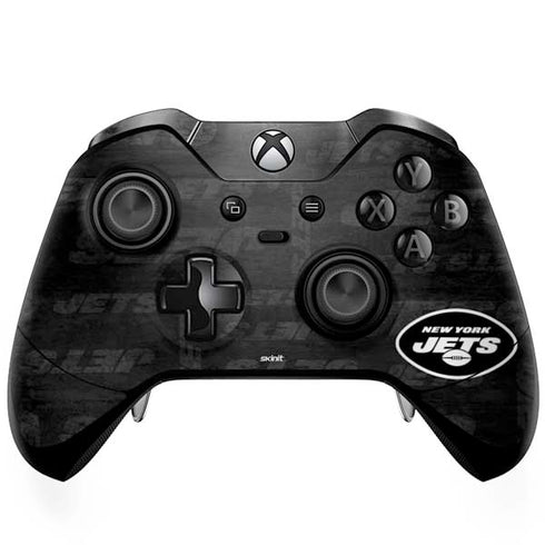 NFL New York Jets Black & White Xbox One Elite Controller Skin