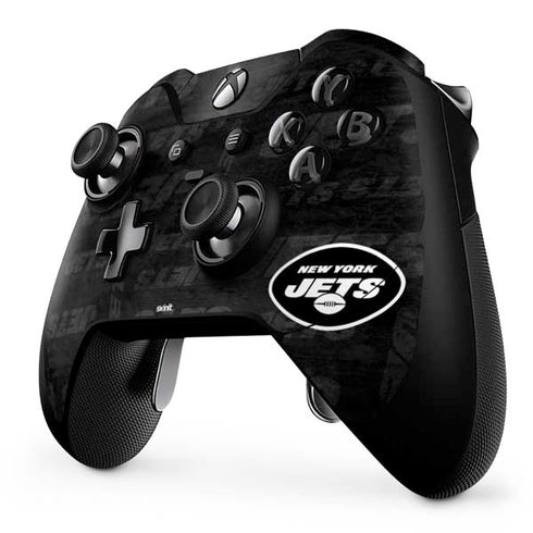 NFL New York Jets Black & White Xbox One Elite Controller Skin