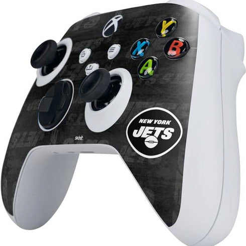 NFL New York Jets Black & White Xbox Series S Controller Skin