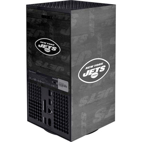 NFL New York Jets Black & White Xbox Series X Console Skin