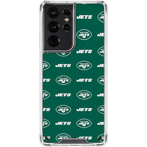 NFL New York Jets Blitz Series Galaxy S21 Ultra 5G Clear Case
