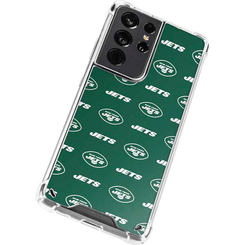 NFL New York Jets Blitz Series Galaxy S21 Ultra 5G Clear Case