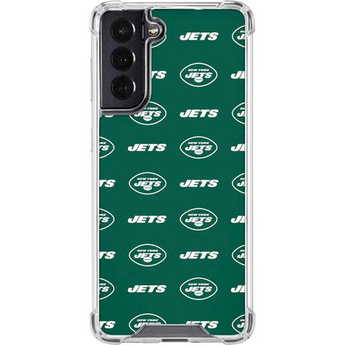 NFL New York Jets Blitz Series Galaxy S22 Clear Case