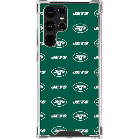 NFL New York Jets Blitz Series Galaxy S24 Ultra Clear Case