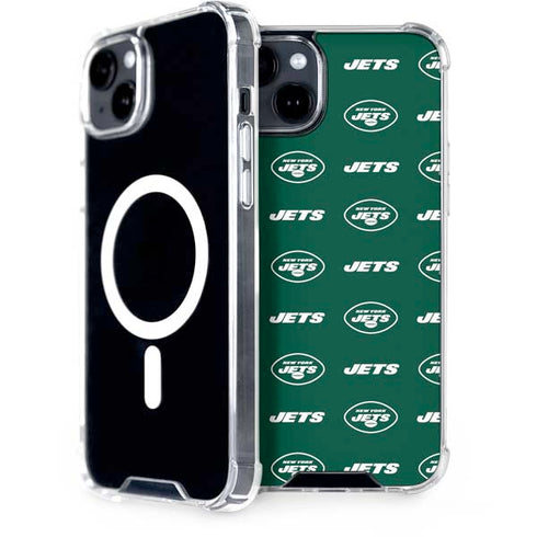 NFL New York Jets Blitz Series iPhone 15 Plus MagSafe Case