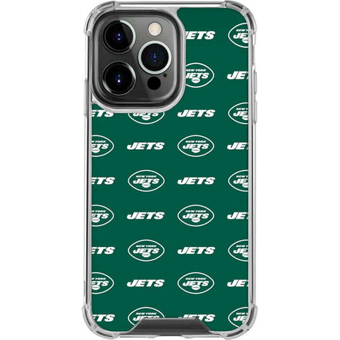 NFL New York Jets Blitz Series iPhone 15 Pro Clear Case