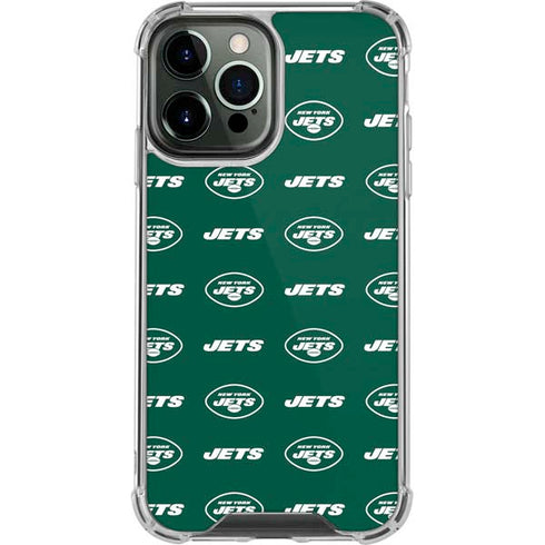 NFL New York Jets Blitz Series iPhone 14 Pro Max Clear Case