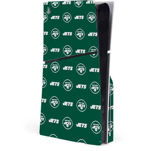 NFL New York Jets Blitz Series PS5 Slim Disk Console Skin