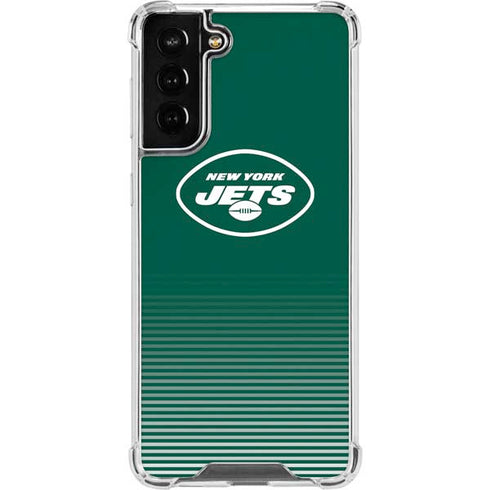 NFL New York Jets Breakaway Galaxy S21 FE Clear Case