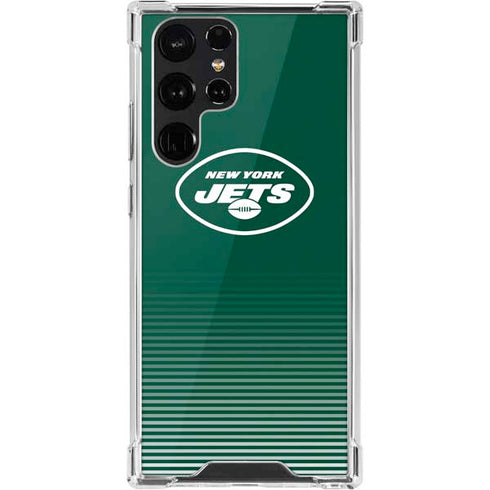 NFL New York Jets Breakaway Galaxy S22 Ultra Clear Case