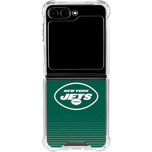 NFL New York Jets Breakaway Galaxy Z Flip5 5G Clear Case
