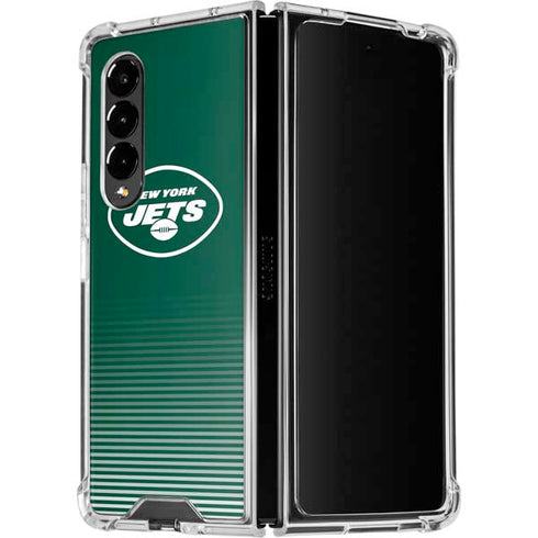 NFL New York Jets Breakaway Galaxy Z Fold4 5G Clear Case