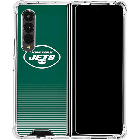 NFL New York Jets Breakaway Galaxy Z Fold4 5G Clear Case