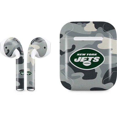 NFL New York Jets Camo Apple AirPods Skin