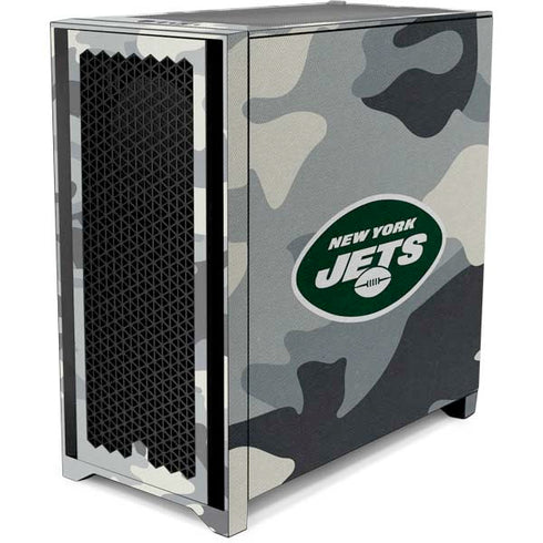 NFL New York Jets Camo Corsair 4000D Tempered Glass Mid-Tower ATX Case Skin