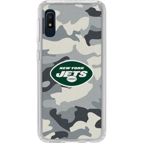 NFL New York Jets Camo Galaxy A10e Clear Case
