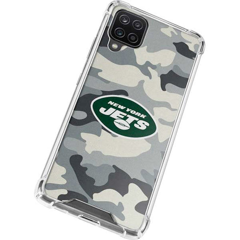 NFL New York Jets Camo Galaxy A12 Clear Case