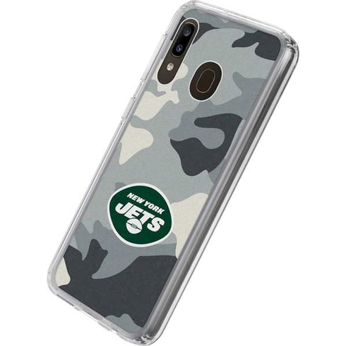 NFL New York Jets Camo Galaxy A20 Clear Case