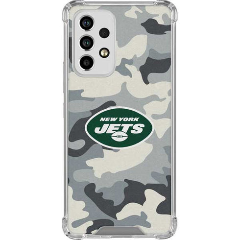 NFL New York Jets Camo Galaxy A53 5G Clear Case