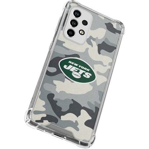 NFL New York Jets Camo Galaxy A53 5G Clear Case