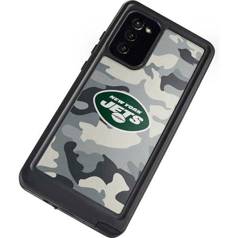 NFL New York Jets Camo Galaxy Note20 5G Waterproof Case
